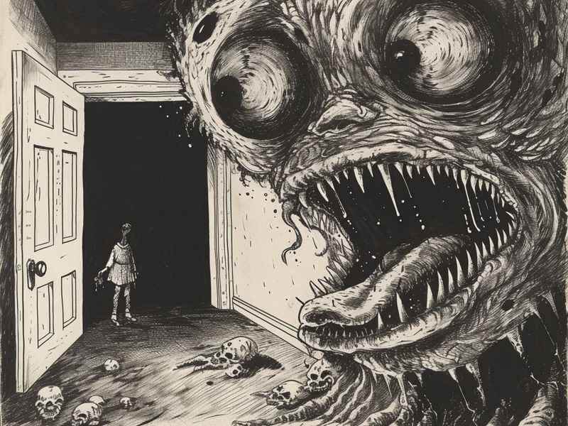 恐怖诡异故事绘画、诡异恐怖故事经真实案例