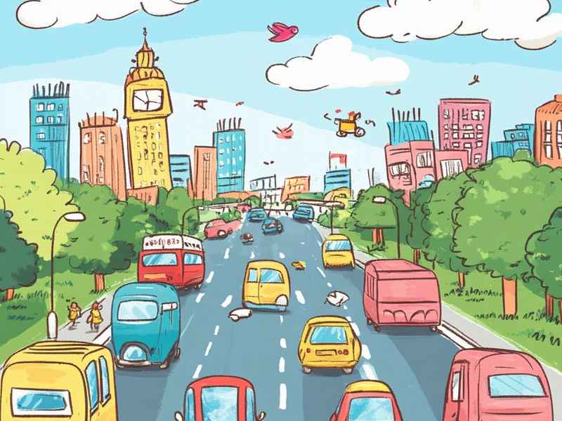 关于交通的儿童画画、关于交通的儿童绘画