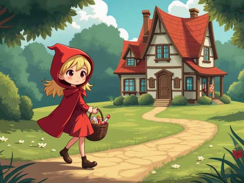 故事3-6岁儿童小女孩，小红帽儿童故事3-6岁