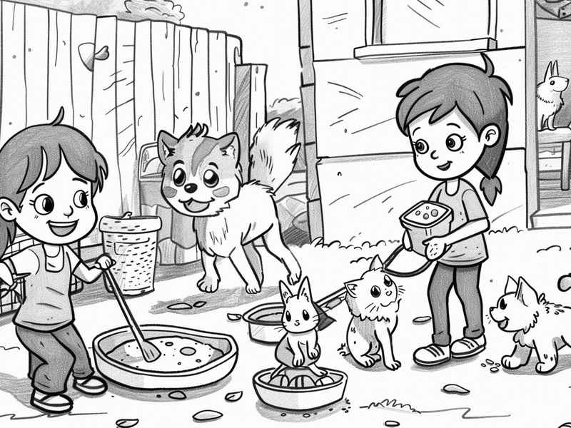 故事画本 - 故事情节的画画本,故事