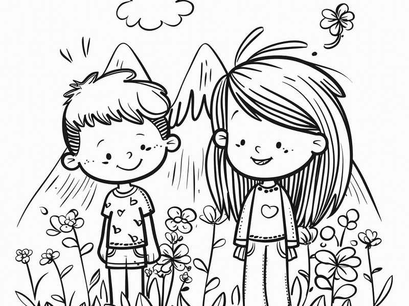 儿童主题画简笔画 儿童主题的简笔画