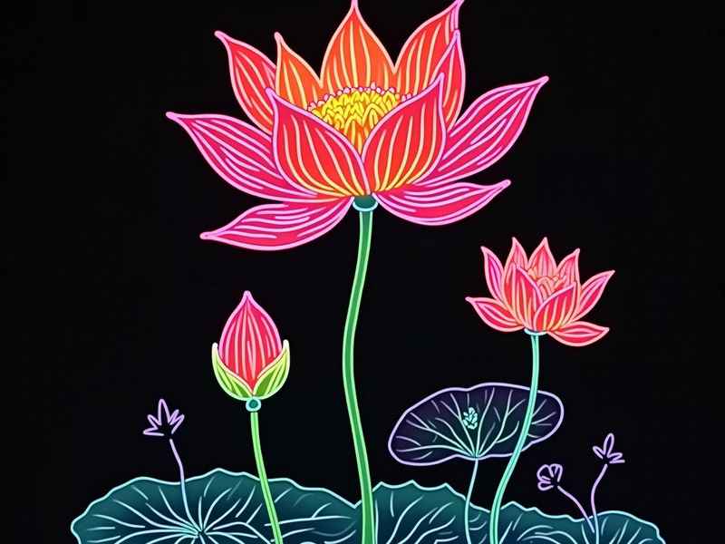 荷花儿童画一等奖（荷花儿童画涂色）