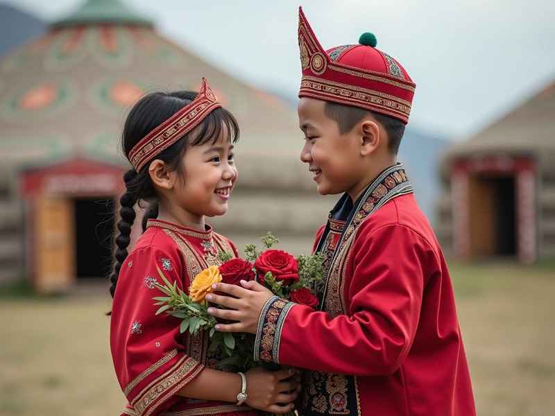 哈萨克儿童服饰，哈萨克族儿童服装