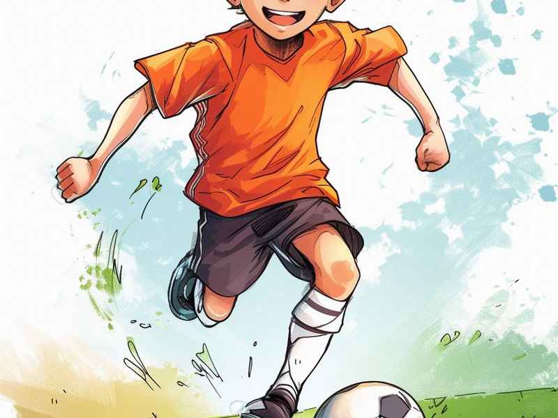 儿童足球海报；儿童节足球海报