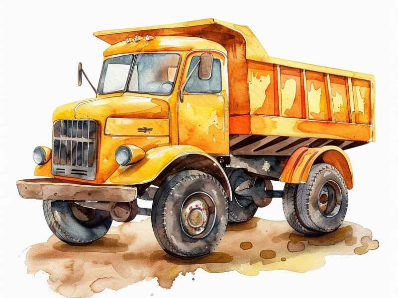 工程车儿童画 工程车儿童画大全集