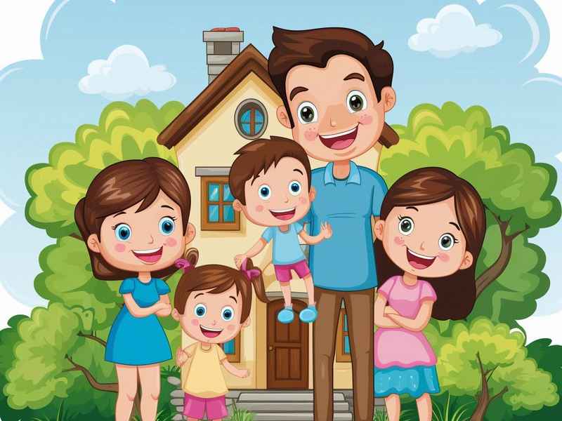 快乐一家人的故事，快乐的一家人故事绘本