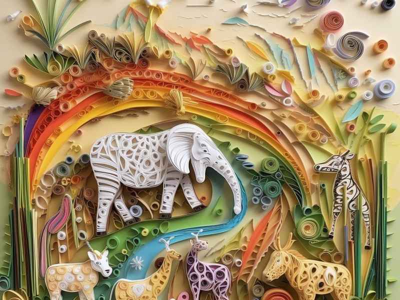 儿童纸浮雕画简单的图片 儿童纸浮雕画简单的图片大全