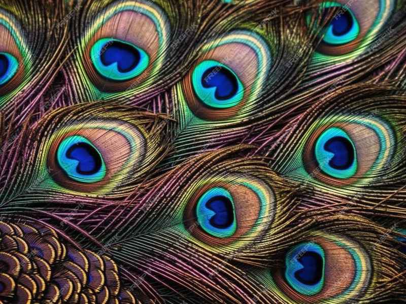 孔雀的尾巴儿童故事图片（孔雀的尾巴图片简笔画）