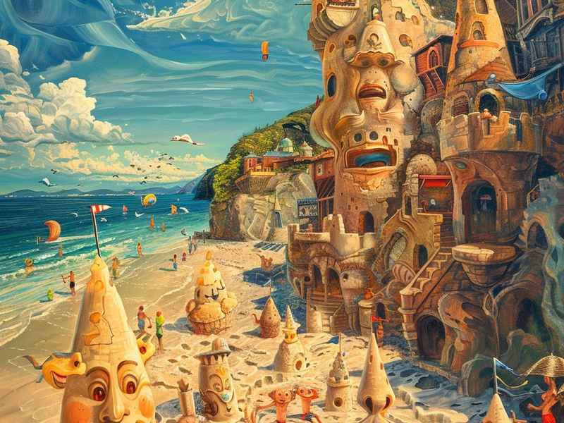 沙滩上的故事1，沙滩上的故事100字