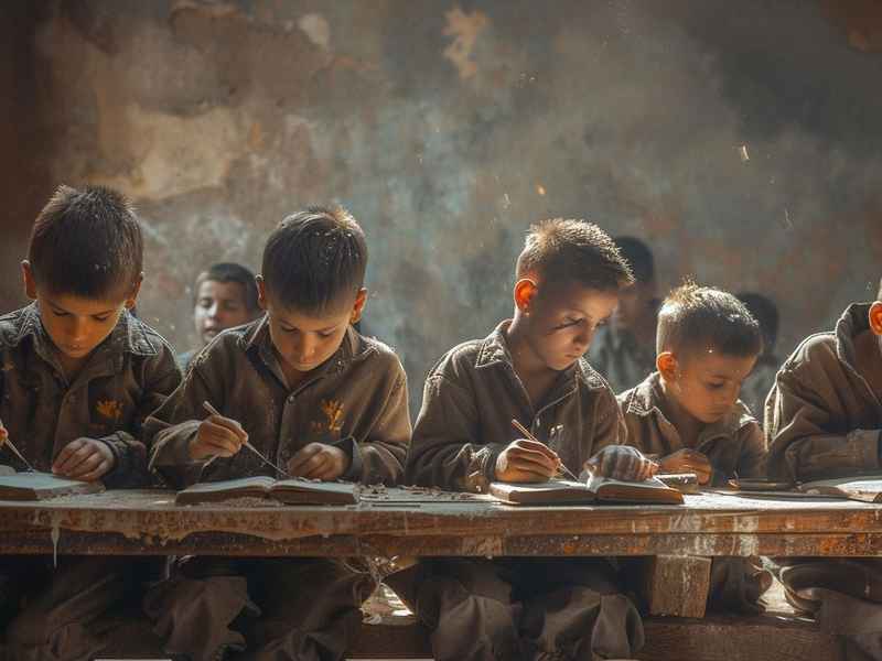 山区孩子上学困难故事，山区孩子上学困难的故事