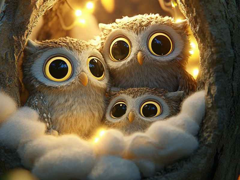 猫头鹰的温馨小故事、猫头鹰的温馨小故事简短