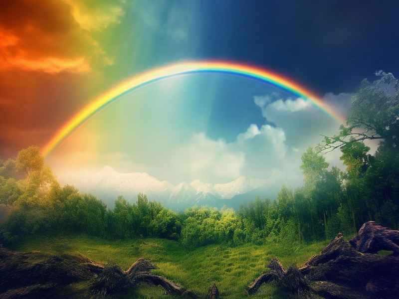 关于彩虹的故事简单一点，关于彩虹的故事简单一点三年级