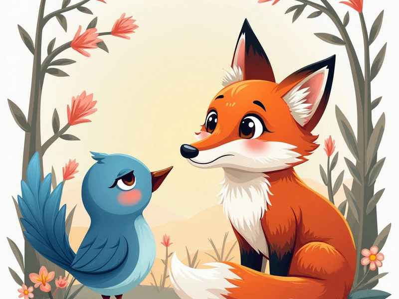 儿童寓言故事小猪和狐狸、狐狸和小猪的故事绘本