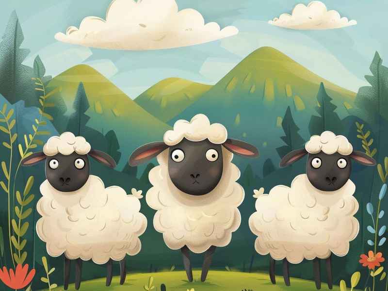三只羊儿童表演故事、三只羊表演游戏故事