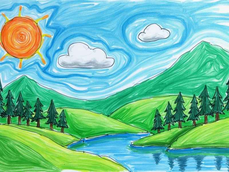 环保主题儿童画 - 环保主题儿童画五年级一等奖