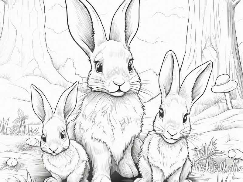 三年级兔子故事绘画、三年级兔子故事绘画图片