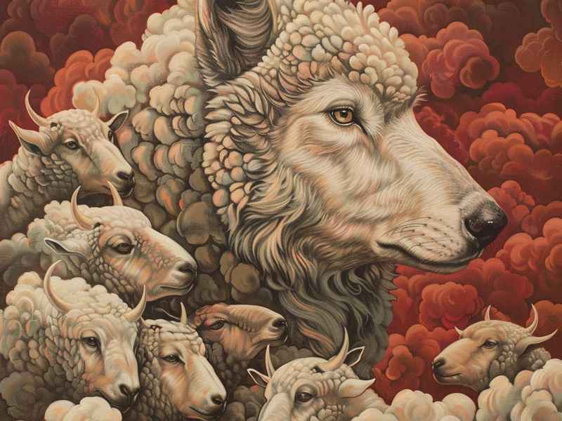 披着狼皮的羊故事道理（披着羊皮的狼故事告诉道理）