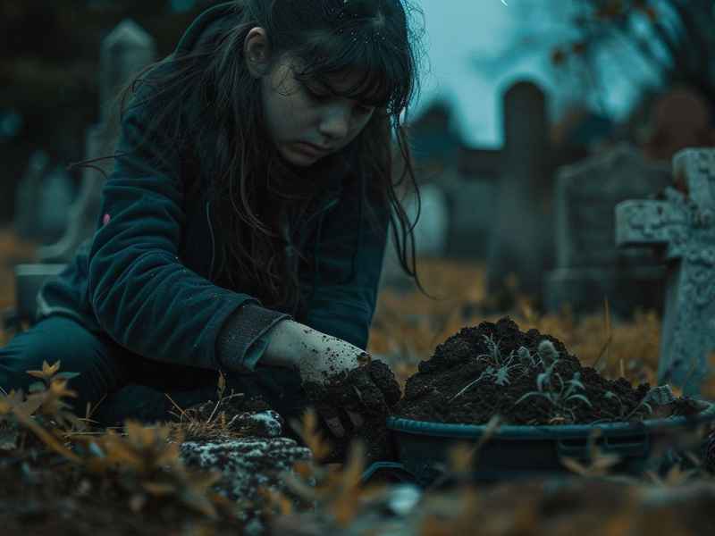 孩子墓地的故事 孩子墓地的故事怎么写