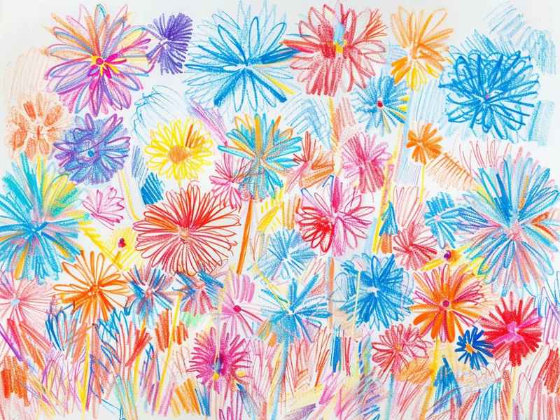 花瓶儿童画 - 青花瓷花瓶儿童画