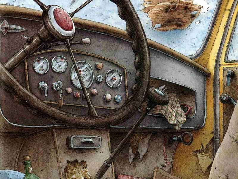 汽车撞车绘本故事（汽车撞车绘本故事图片）