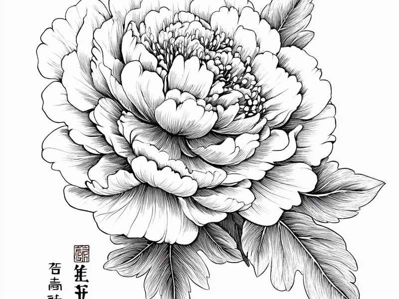 牡丹儿童绘画，牡丹儿童绘画教程