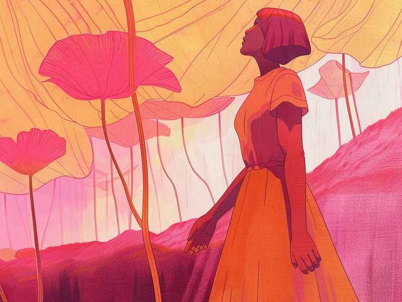 牵牛花女孩故事，牵牛花女孩故事图片