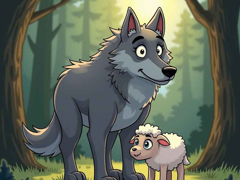 狼和小羊儿童剧、狼和小羊儿童剧道台图片