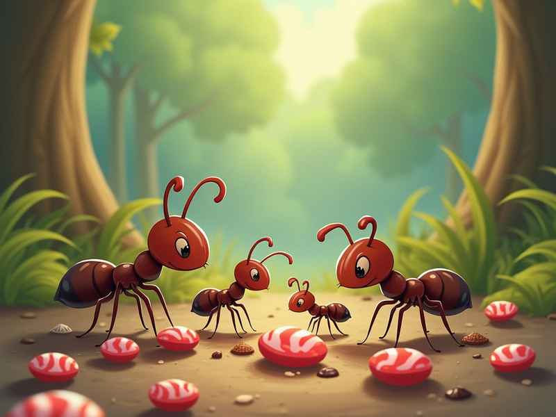 口渴的小蚂蚁儿童故事、口渴的小蚂蚁视频故事