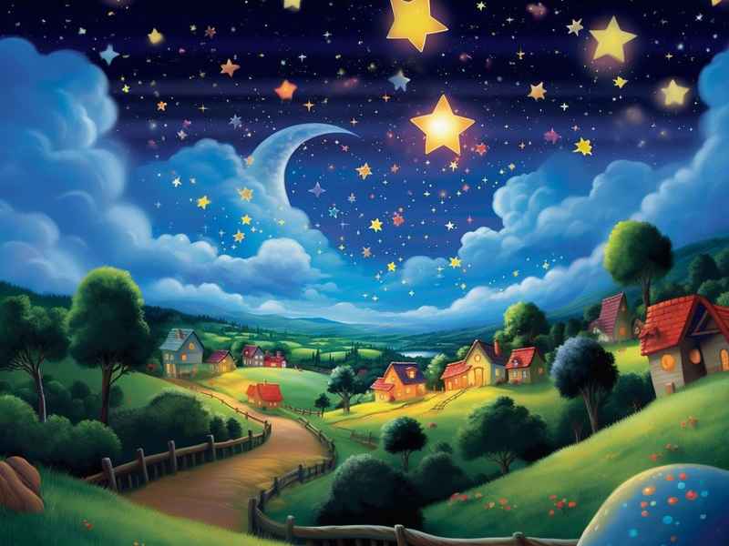 卷心菜儿童故事 - 卷心菜里的故事简笔画