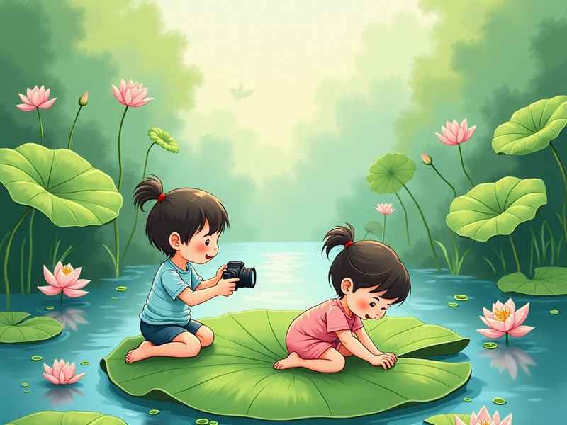 儿童摘莲蓬的故事（儿童采摘莲蓬的过程描写）