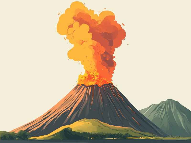 火山爆发绘本故事，火山爆发绘本故事内容