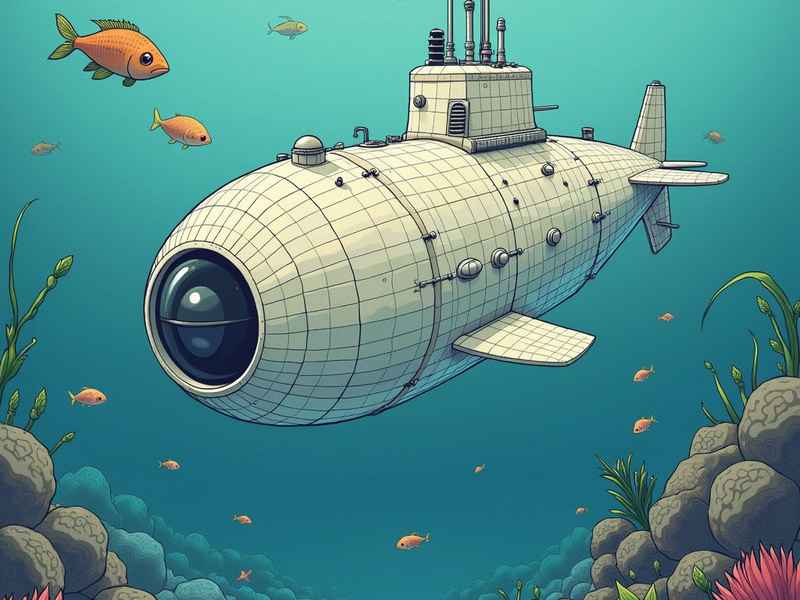 潜水艇冒险儿童故事 - 潜水艇在海底探险的小故事