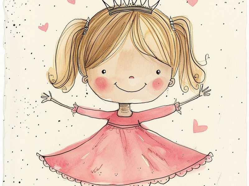 快乐的小公主绘本图片 快乐的小公主绘本图片简单