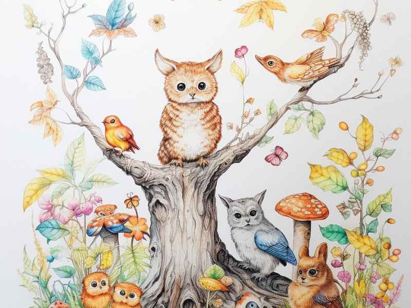 绘本故事相关的彩笔画、绘本故事相关的彩笔画作品