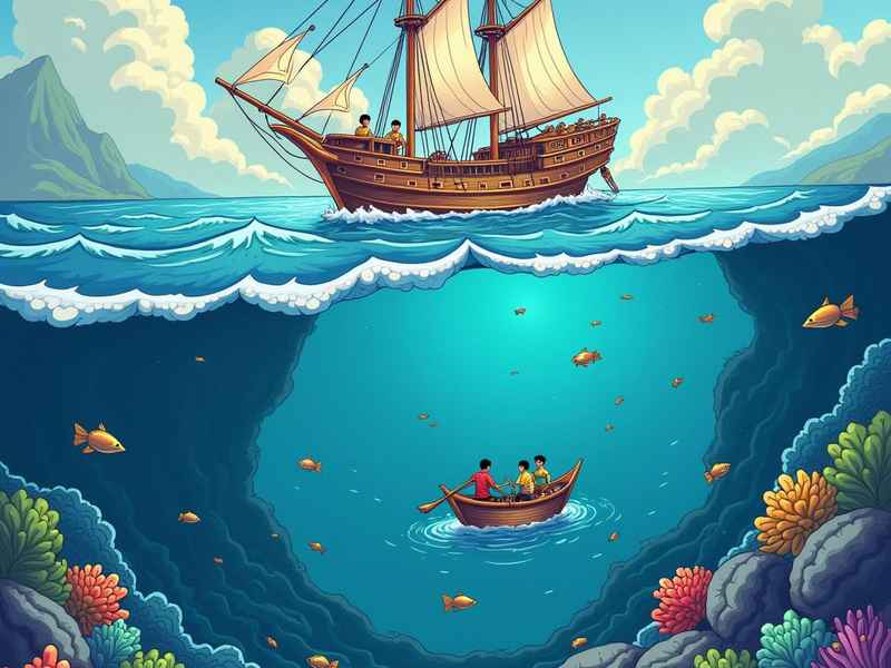 精卫填海故事图片儿童画 - 精卫填海故事图片绘画图片
