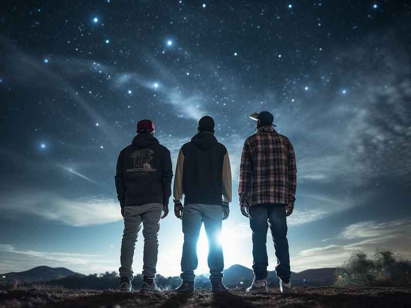 三颗星星 - 北极星旁边的三颗星星