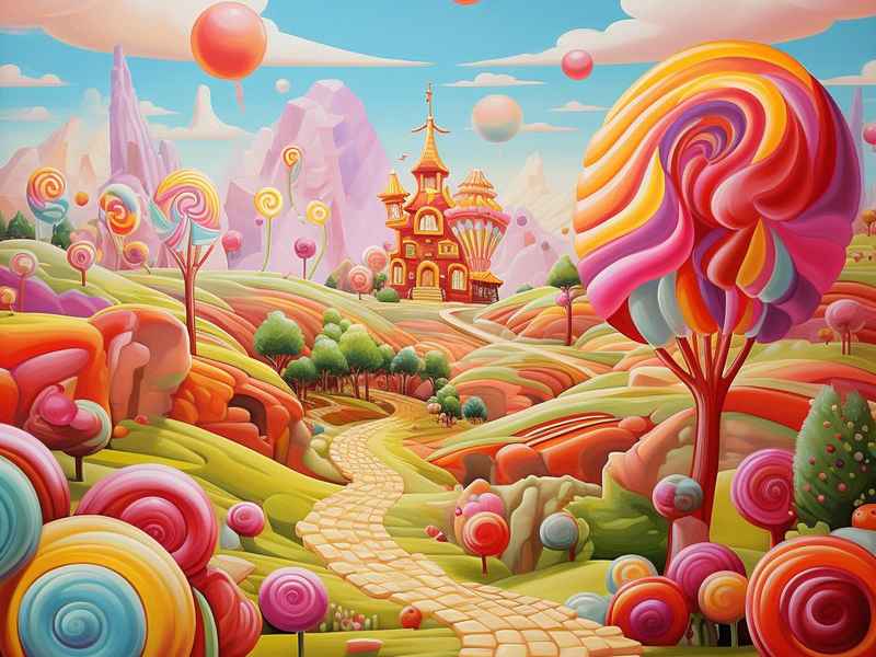 拿糖果的故事儿童画 - 拿糖果的小孩的故事