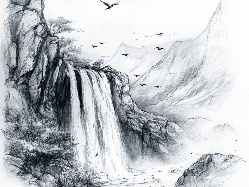 古诗创意素描设计（古诗创意素描设计图片）