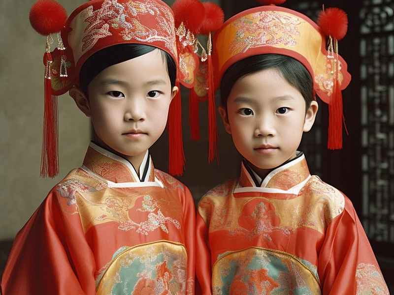 清朝儿童公主官服、清朝儿童公主官服图片