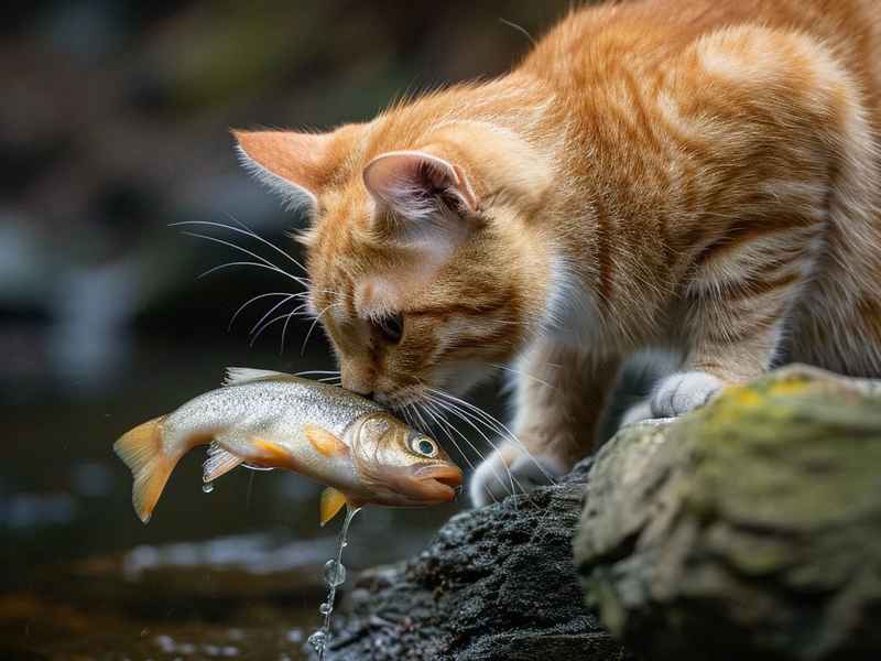 猫咪和鱼的故事（猫咪和鱼的故事绘本）