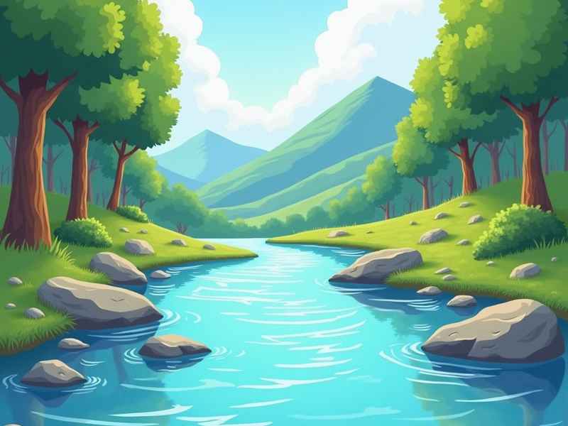 关于河流的儿童故事;关于河流的儿童画绘画 关于河流的儿童故事;关于河流的儿童画绘画