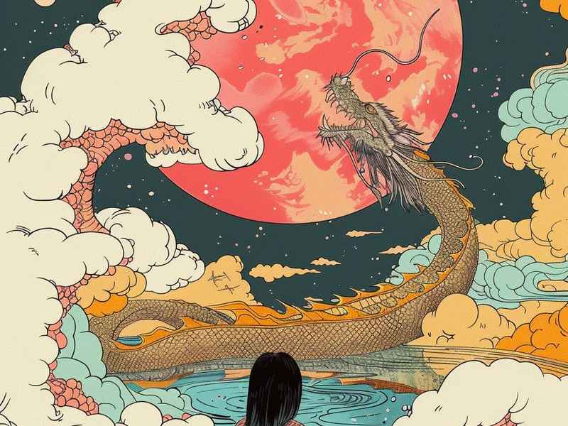 女娲补天儿童画 简笔画，女娲补天儿童画 简便