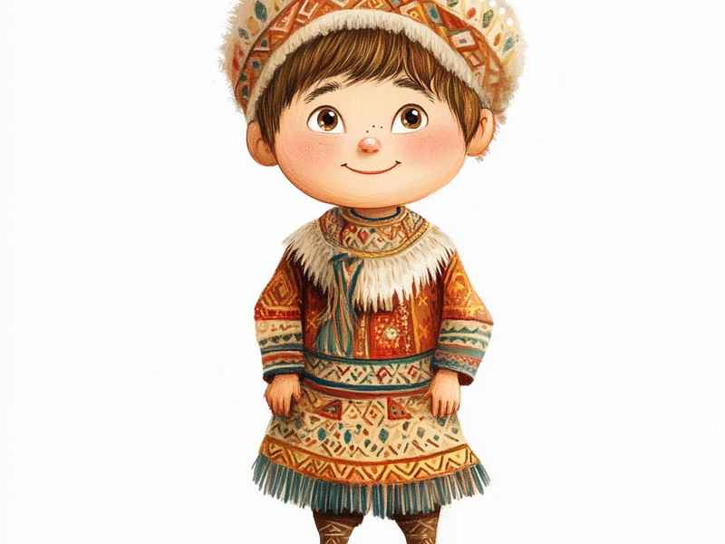 哈萨克族儿童简笔画，哈萨克族儿童简笔画图片