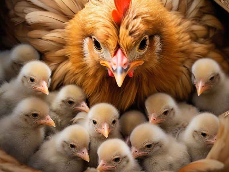 母鸡给小鸡讲故事 母鸡给小鸡讲故事图片