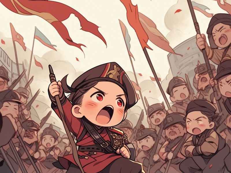 红军儿童故事插图，红军故事幼儿故事