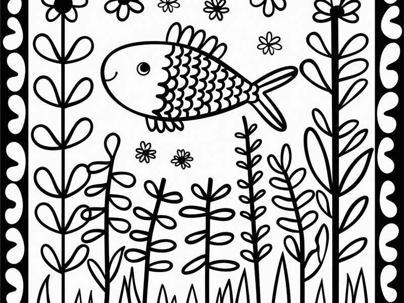 小草儿童画 儿童画画入门小草