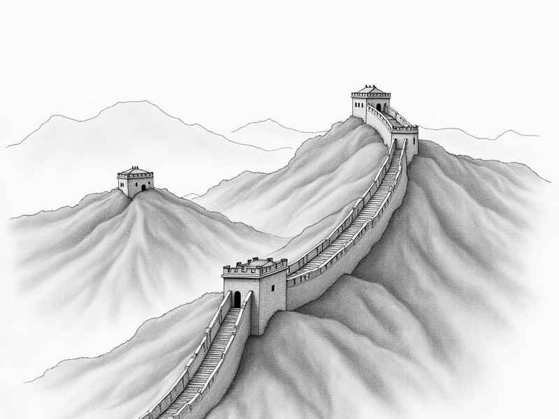 长城儿童简笔画,长城儿童简笔画涂色 长城儿童简笔画,长城儿童简笔画涂色