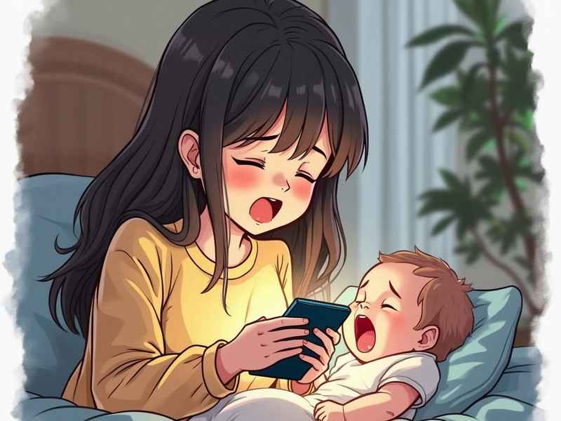 睡前故事妈妈画画、一个妈妈在给孩子讲睡前故事的简笔画