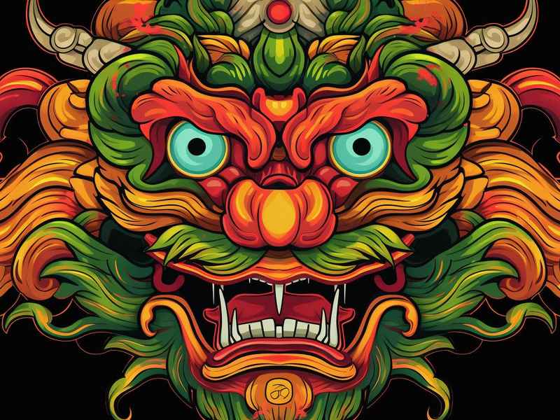 醒狮简笔画儿童画(醒狮简笔画儿童) 醒狮简笔画儿童画(醒狮简笔画儿童)