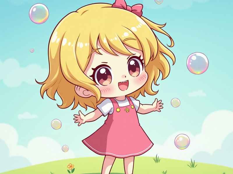 幼儿故事吹泡泡 幼儿园的吹泡泡的故事的图画